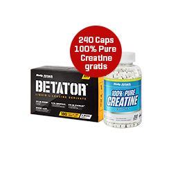 BetaTor 180 Caps + gratis 100% Pure Creatine 240 Caps 