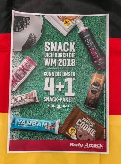 Snack Dich durch die WM 2018 4+1 Gratis