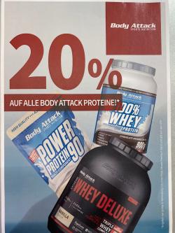 20% auf alle Body Attack Proteine